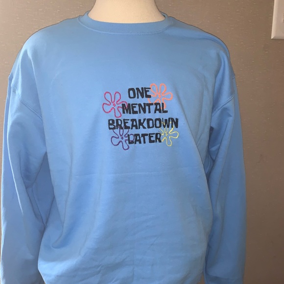 Mental breakdown embroidered crewneck - Picture 1 of 3